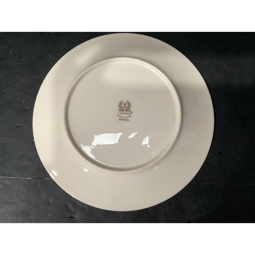 Set Of Two Lenox Holly and Floral Dessert Plates Special Collection